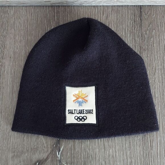Salt Lake 2002 Olympics Black Beanie - Picture 1 of 6